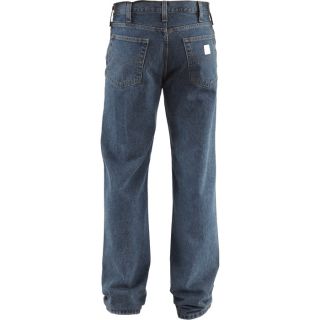 Carhartt Relaxed Fit Straight Leg Jean   Deep Stone, 35 Inch Waist x 30 Inch