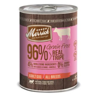 Grain Free 96% Real Tripe Canned Dog Food, Case of 12