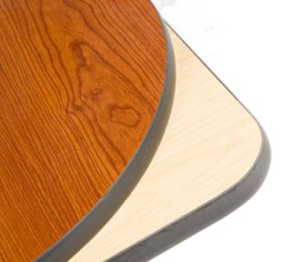 Oak Street Mfg 30x42 Rectangular Pedestal Table   Dining Height, Reversible Cherry/Natural Surface