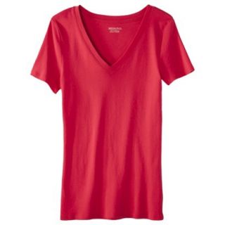 Womens Ultimate V Neck Tee   Wowzer Red   M