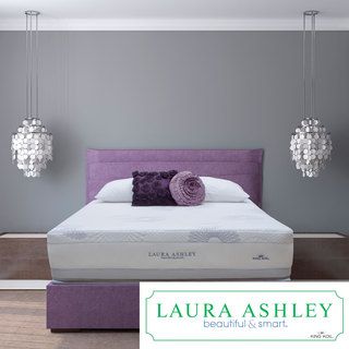 Laura Ashley Blossom Firm Queen size Mattress And Foundation Set (QueenSet includes Mattress and foundationSupport Contour plus encased coil system   638 individually encased coils (queen coil density) reduce motion transfer to eliminate partner disturb