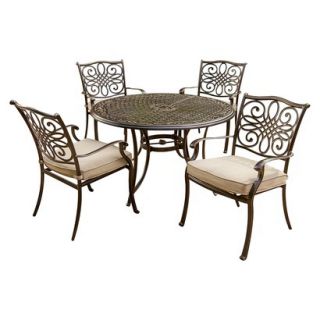 Traditions 5 Piece Metal Patio Dining Furniture Set