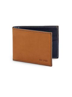 Jack Spade Leather Index Wallet   Tan
