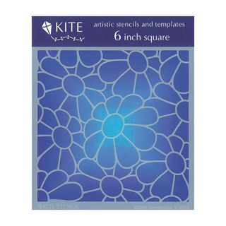 Judikins 6 Inch Square Kite Stencil   Daisymania