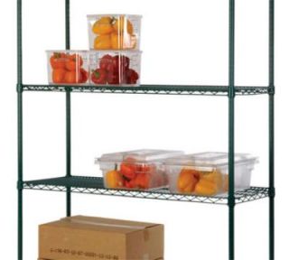 Focus Green Epoxy Coated Shelving, 18 in D x 48 in W