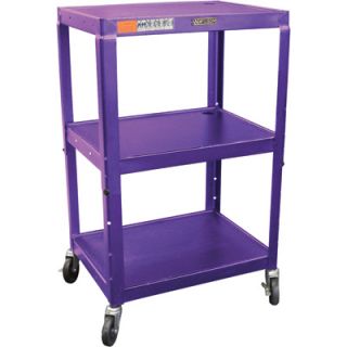 Wilson Metal Utility Cart   Height Adjustable, Purple, Model# W42APE