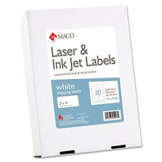 Maco White All Purpose Labels