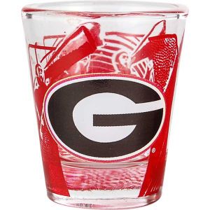 Georgia Bulldogs 3D Wrap Color Collector Glass