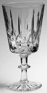 Royal Brierley Ascot Water Goblet   Cut Vertical & Criss Cross Design