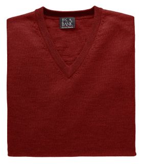 Signature Merino Wool V Neck Sweater Big/Tall JoS. A. Bank