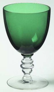 Seneca 905 Green Water Goblet   Stem #905,Green Bowl Clear Stem