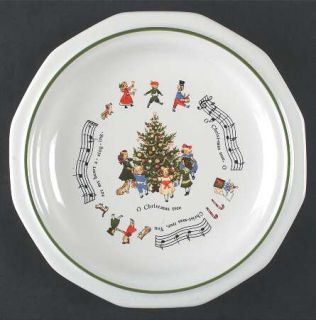 Pfaltzgraff Christmas Heritage Childs Plate, Fine China Dinnerware   Multisided