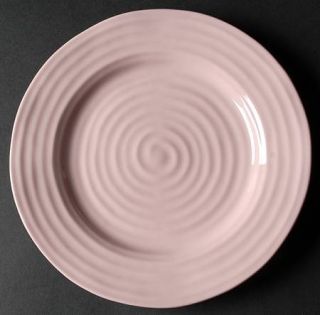 Portmeirion Sophie Conran Pink Salad Plate, Fine China Dinnerware   Pink,Embosse