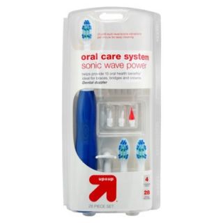 up&up Sonic Wave Power Oral Care System Set   28 Piece Set