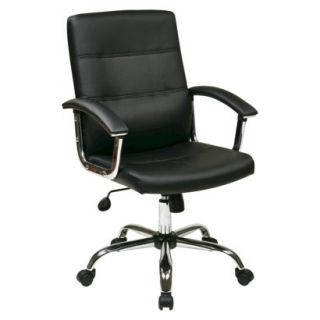 Task Chair Leather Task Chair   Black