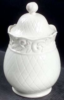  Isabella Ivory Large Canister, Fine China Dinnerware   Home Collection,