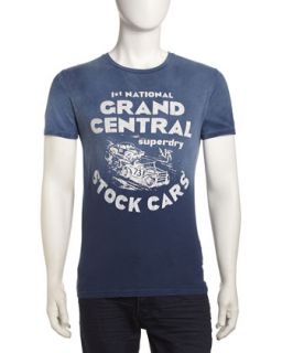 Grand Central Stock Cars Tee, Blue
