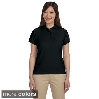 Womens Blend tek Short Sleeve Polo Shirt