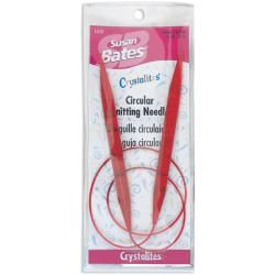 Crystalites Circular Knitting Needle 29 size 15 red