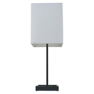 Room Essentials Stick Lamp with White Shade   Grey
