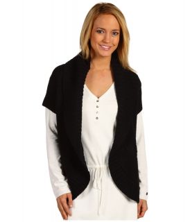 Lole Holy Cardigan Womens Short Sleeve Knit (Black)