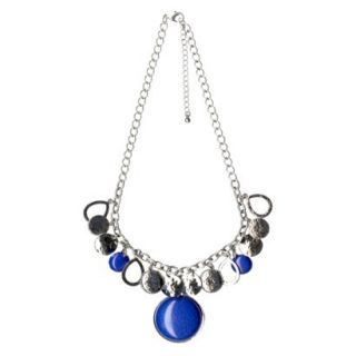 Womens Fashion Necklace   Silver/Blue(18)