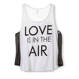 Xhilaration Juniors Love Is In The Air Graphic Tank   L(11 13)