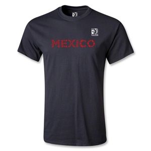 Euro 2012   FIFA Confederations Cup 2013 Mexico T Shirt (Black)