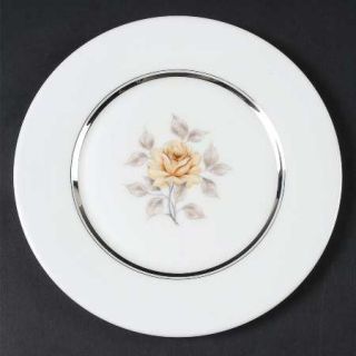 Oxford (Div of Lenox) Sharon Salad Plate, Fine China Dinnerware   Tan Rose, Wide