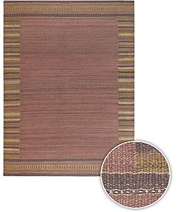 Handmade Transitional Mandara Rug (9 X 13) (RedPattern BorderMeasures 0.375 inch thickTip We recommend the use of a non skid pad to keep the rug in place on smooth surfaces.All rug sizes are approximate. Due to the difference of monitor colors, some rug