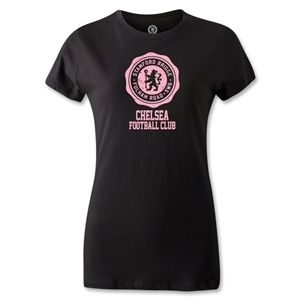hidden Chelsea Womens Distressed T Shirt (Black)