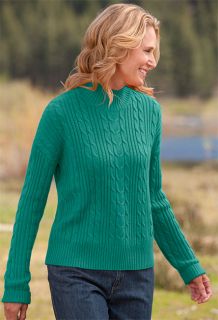 Canterbury Luxury Knit Cabled Mockneck