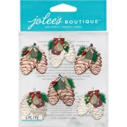 Jolees Christmas Stickers  Mini Pinecone Bunches