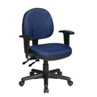Office Star Work Smart Mid Back Sculptured Ergonomic Managerial Chair 8180