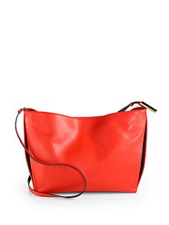 Stella McCartney Beckette Small Faux LeatherShoulder Bag   Red