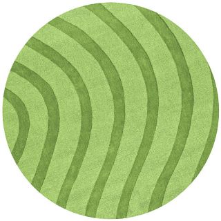 Green Waves Rug (6 Round) (GreenPattern StripeMeasures 0.5 inch thickTip We recommend the use of a non skid pad to keep the rug in place on smooth surfaces.All rug sizes are approximate. Due to the difference of monitor colors, some rug colors may vary 