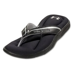 Under Armour Womens Marbella III Sandal (Black/Metallic Silver)