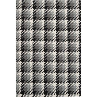 Hand woven Hutt Grey Wool Rug (8 X 11)