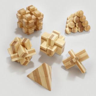 Bamboo Mini Puzzles, Set of 6   World Market