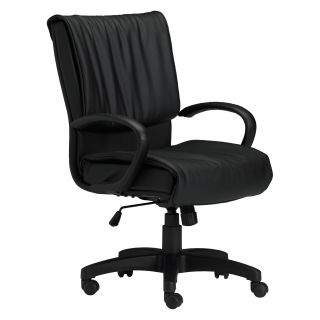 Mayline Mercado Leather Series Conference Chair (BlackWeight capacity 250 poundsDimensions 38 inches high x 25 inches wide x 29.5 inches deepSeat height 17.5 inchesSeat dimensions 19 inches high x 20.5 inches wide x 20 inches deepAssembly required. Pl