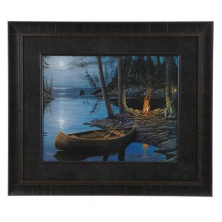 Crestview Collection Canoe in The Lake Wall Art   41.5W x 35.5H in. Multicolor  