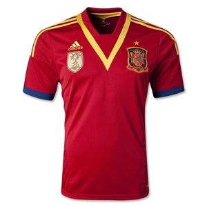 adidas Spain 2013 Home Soccer Jersey