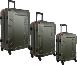 Timberland Boscawen 3 Piece Hardside Set   Olive Luggage Sets