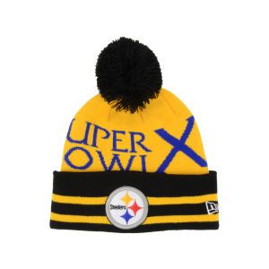 Pittsburgh Steelers New Era NFL Super Bowl Super Wide Point Knit