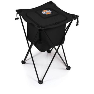 Picnic Time University Of Illinois Fighting Illini Sidekick Portable Cooler (BlackMaterials Polyester; PVC liner and drainage spout; steel frameDimensions Opened 18.5 inches Long x 18.5 inches Wide x 27.8 inches HighDimensions Closed 8 inches Long x 8 