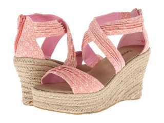 Bearpaw Begonia Womens Wedge Shoes (Coral)