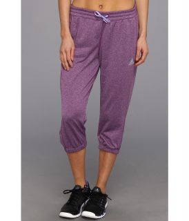 adidas Boyfriend Terry Capri Womens Casual Pants (Purple)
