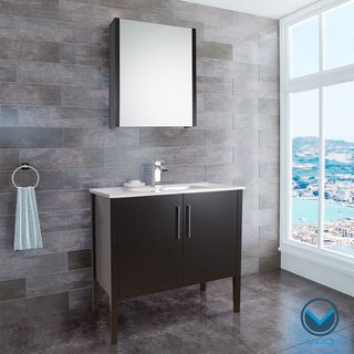 Vigo 36 inch Maxine Single Bathroom Vanity With Medicine Cabinet