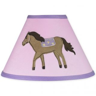 Sweet Jojo Designs Pretty Pony Lamp Shade (Pink/ purplePrint PonyDimensions 7 inches high x 10 inches bottom diameter x 4 inches top diameterMaterial 100 percent cottonLamp base is NOT includedThe digital images we display have the most accurate color 