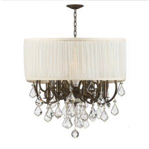 Crystorama Lighting CRY 5155 EB SAW GTM Brentwood Golden Teak Hand Polished Crys